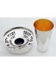 Ensemble de Kiddush personnalisé en argent sterling 925, tasses de Kiddush modernes, I
