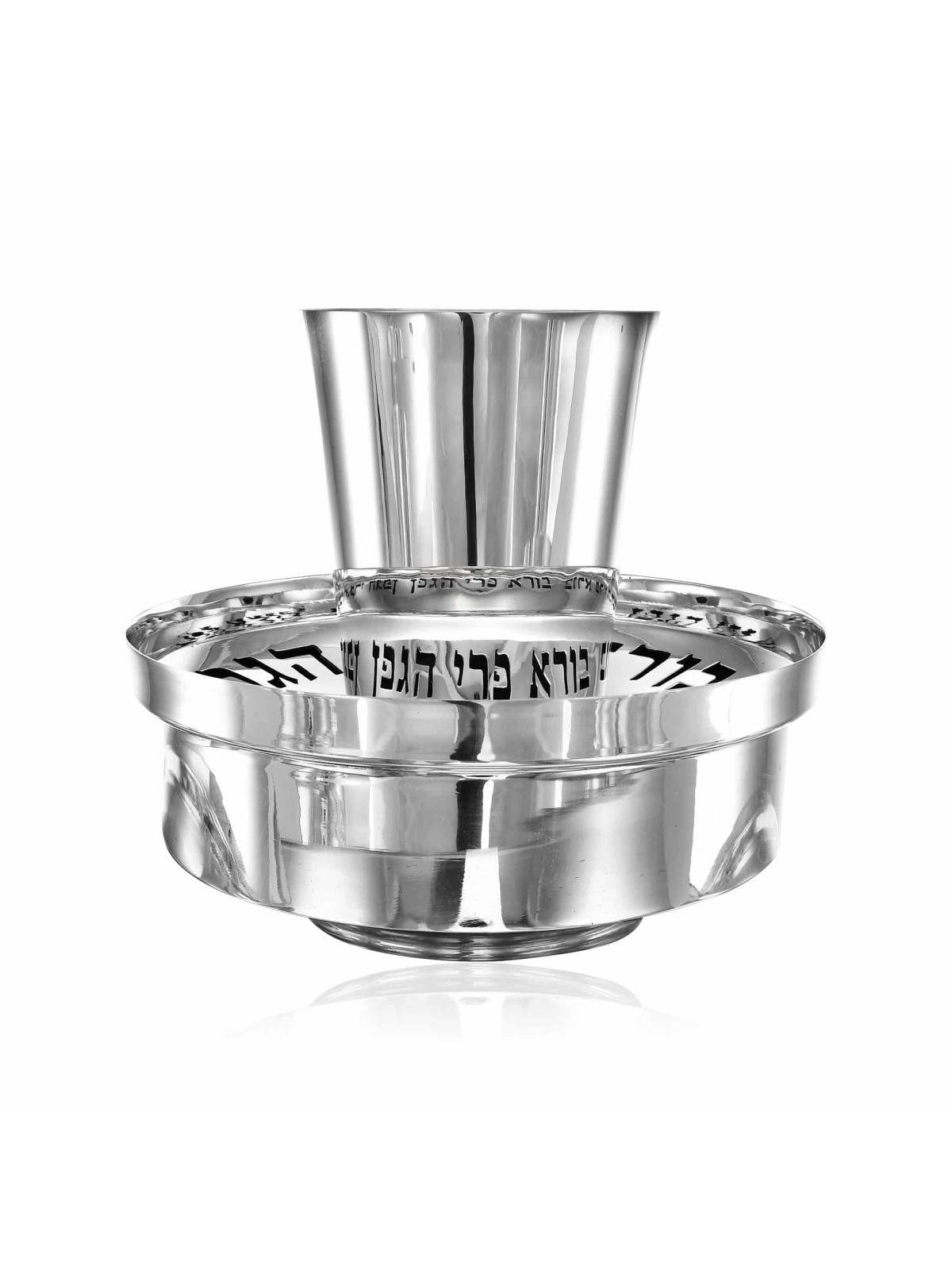 סט קידוש כסף סטרלינג עם השתקפות, כוסות קידוש מודרניות, Is