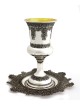Sterling Silver Classic Filigree Elijah Kiddush Cu , Cadeaux de Pâque ,