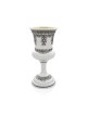 Grande tasse de Kiddush en filigrane yéménite avec assiette, cadeaux de Pâque,