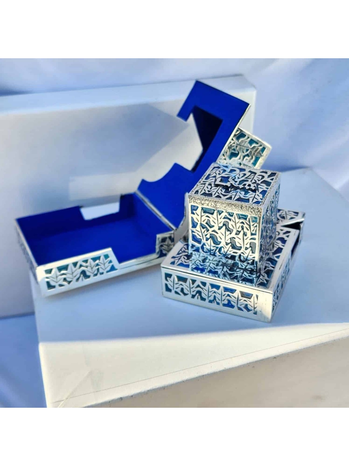 Couvertures Tefillin personnalisées uniques avec Blue Enam, Tefillin et Tefi