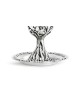 Kiddush Cup and Plate with Leaves Design , Passover Gifts , Israeli Ju