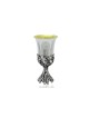 Kiddush Cup and Plate with Leaves Design , Passover Gifts , Israeli Ju