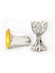 Kiddush Cup and Plate with Leaves Design , Passover Gifts , Israeli Ju