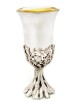 Kiddush Cup and Plate with Leaves Design , Passover Gifts , Israeli Ju