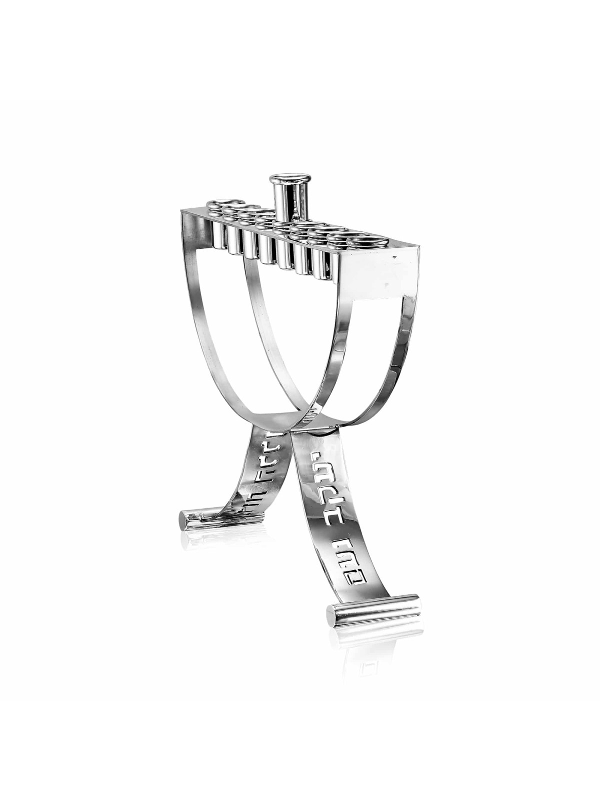 חנוכייה מודרנית אישית עם Cut Out Family Nam , Modern Hanukkah M