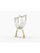 Personalized Modern Circular Sterling Silver Hanuk , Modern Hanukkah M