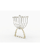 Personalized Modern Circular Sterling Silver Hanuk , Modern Hanukkah M