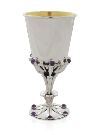 Superbe ensemble à vin en argent sterling Nature 925, cadeaux de Pâque, Israël
