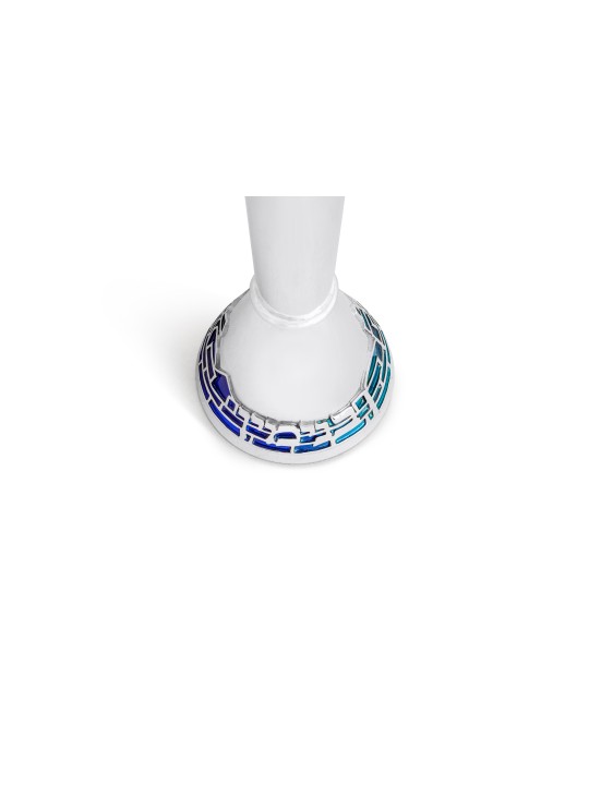 Bougeoirs uniques personnalisés en argent sterling w, argent sterling C