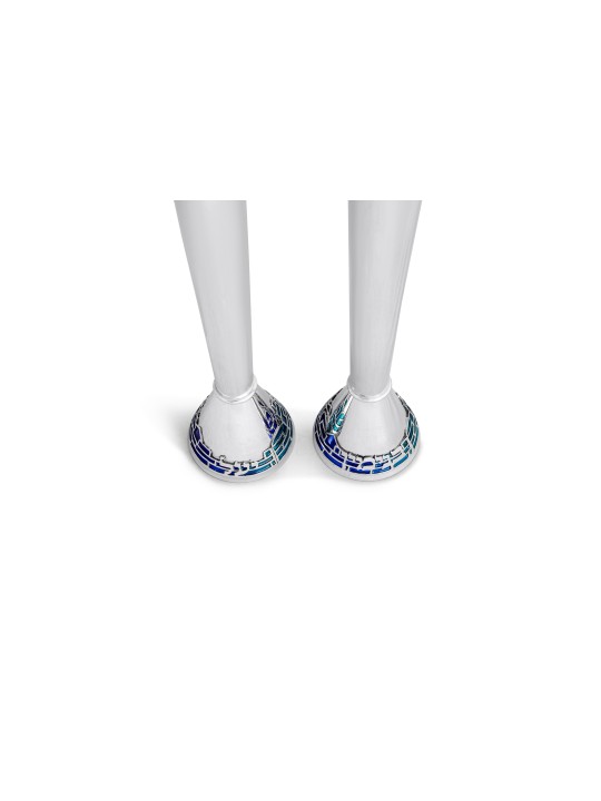 Bougeoirs uniques personnalisés en argent sterling w, argent sterling C