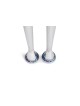 Bougeoirs uniques personnalisés en argent sterling w, argent sterling C