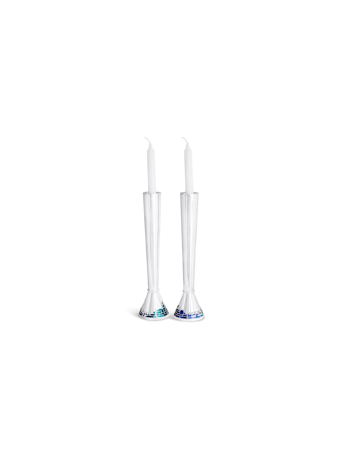 Bougeoirs uniques personnalisés en argent sterling w, argent sterling C
