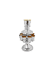 Silver Wine Fountain Hammered With Engraving , Kiddush Fountains , Isr