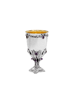 Extra Large 925 Sterling Silver Kiddush Cup , Passover Gifts , Israeli
