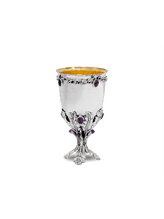 Extra Large 925 Sterling Silver Kiddush Cup , Cadeaux de Pâque , Israélien