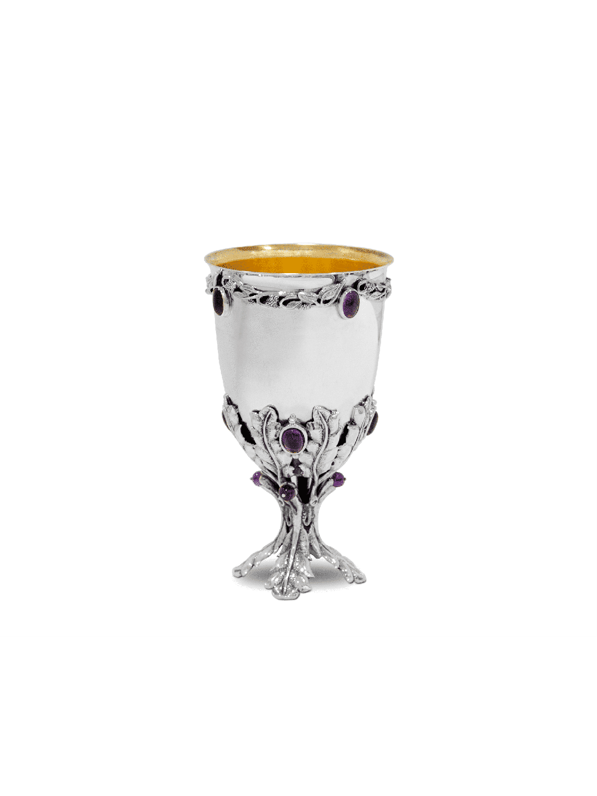 Extra Large 925 Sterling Silver Kiddush Cup , Cadeaux de Pâque , Israélien
