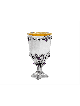 Extra Large 925 Sterling Silver Kiddush Cup , Cadeaux de Pâque , Israélien