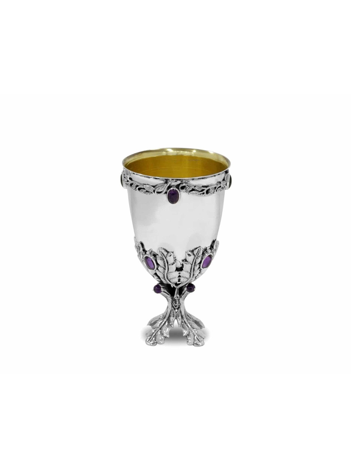 Extra Large 925 Sterling Silver Kiddush Cup , Passover Gifts , Israeli
