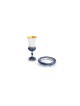 Kiddush Set with Blue Onyx & Amethyst Stones , Passover Gifts , Israel
