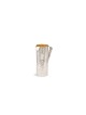Grand pichet de Kiddush en argent sterling martelé, tasses de Kiddush modernes,