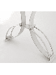 Menorah Hanukkah personnalisée fabriquée en argent sterling, Hanukkah moderne M