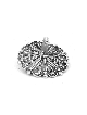Brilliant Small Sterling Silver Floral Shape Hanuk , Dreidels , Israel