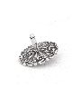 Brillant petit argent sterling forme florale Hanuk , Dreidels , Israël
