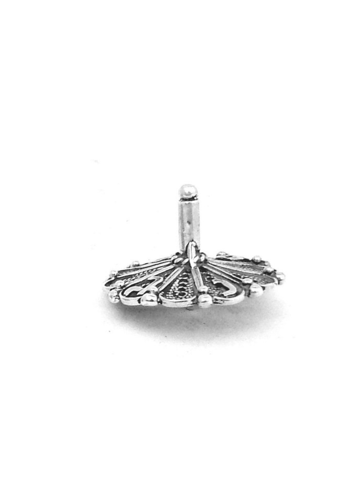 Brillant petit argent sterling forme florale Hanuk , Dreidels , Israël