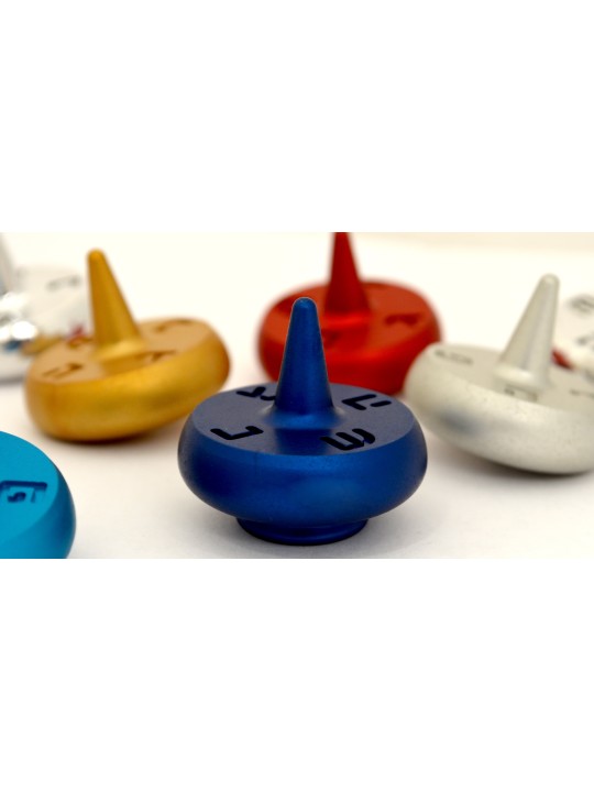 Hanukkah Dreidel en aluminium avec lettres hébraïques, Dreidels, Jud israélien