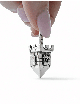 Dreidel en argent de la vieille ville de Jérusalem avec Br sculpté , Dreidels , Israël