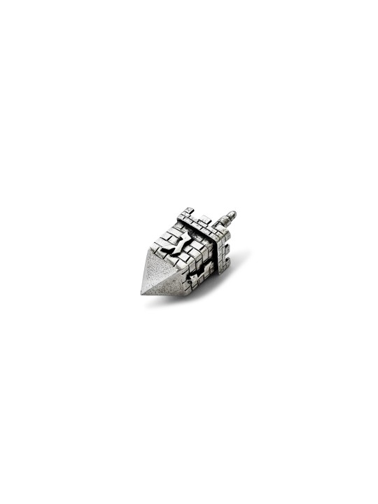 Dreidel en argent de la vieille ville de Jérusalem avec Br sculpté , Dreidels , Israël