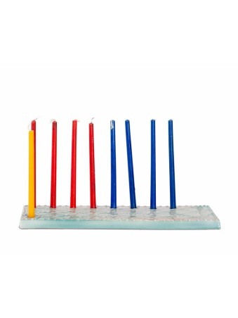 Conception de Dreidels de Menorah en céramique, menorahs modernes de Hanukkah, J israélien