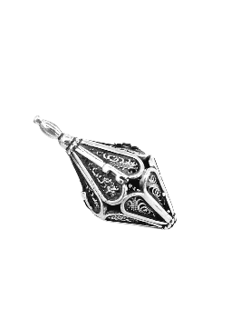 Minuscule Hanukkah Dreidel en forme de cône de Sterling Si , Dreidels , Israël