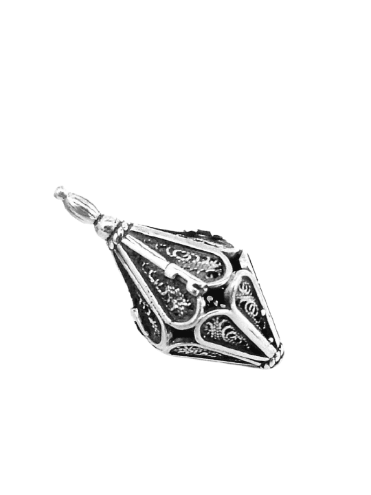 Minuscule Hanukkah Dreidel en forme de cône de Sterling Si , Dreidels , Israël