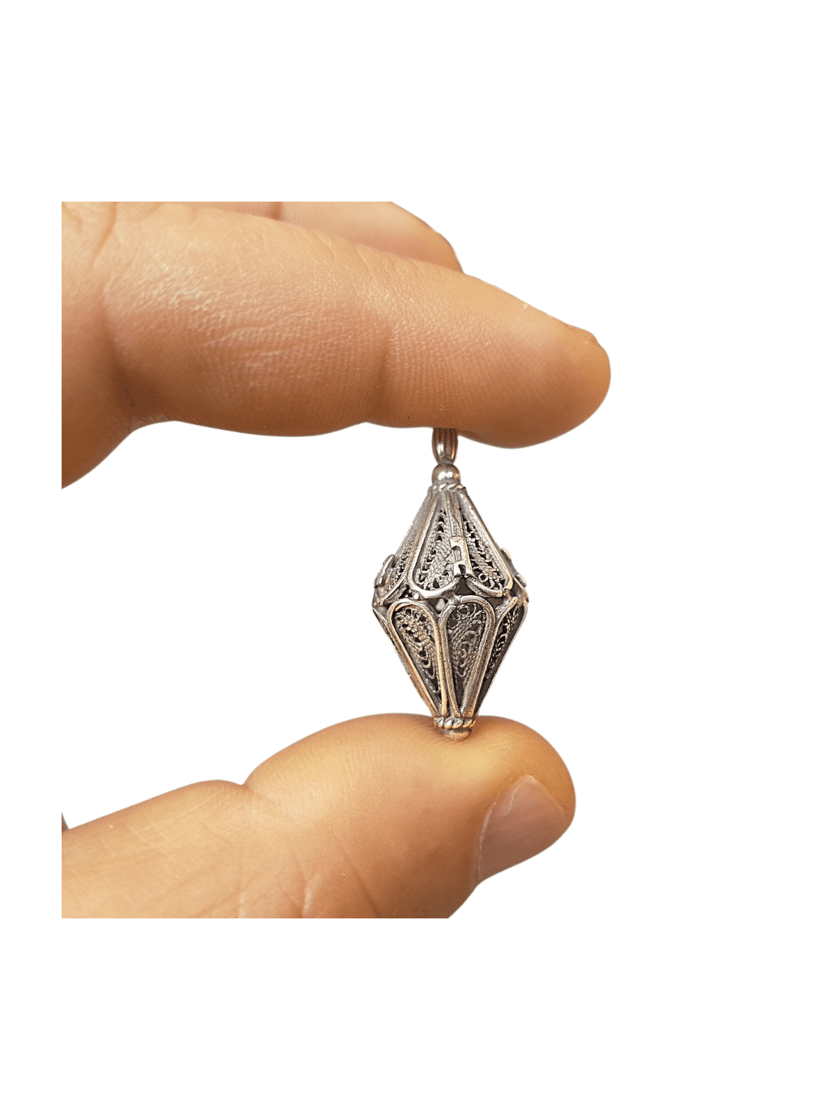 Tiny Cone Shaped Hanukkah Dreidel From Sterling Si , Dreidels , Israel
