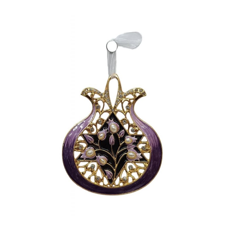 Gleaming Pomegranate Wall Hanging with Crystals Sta... | Wall Hangings