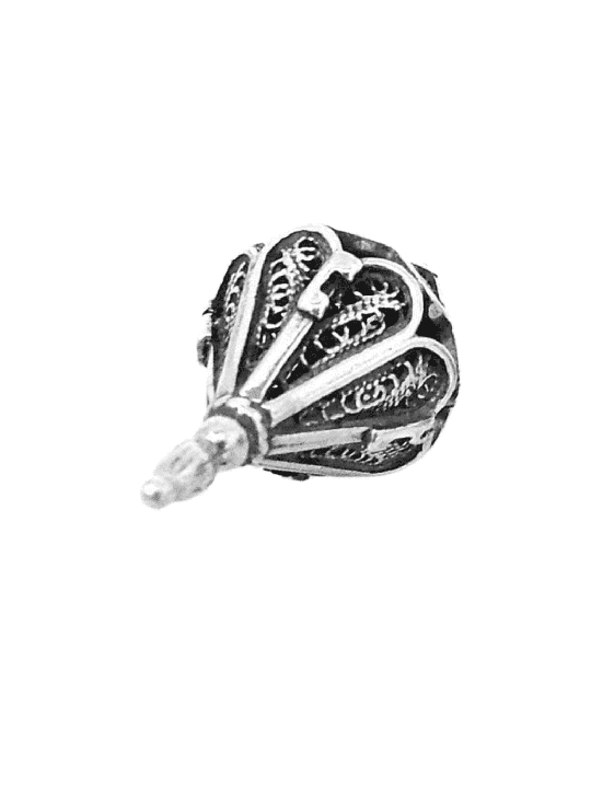 Tiny Cone Shaped Hanukkah Dreidel From Sterling Si , Dreidels , Israel