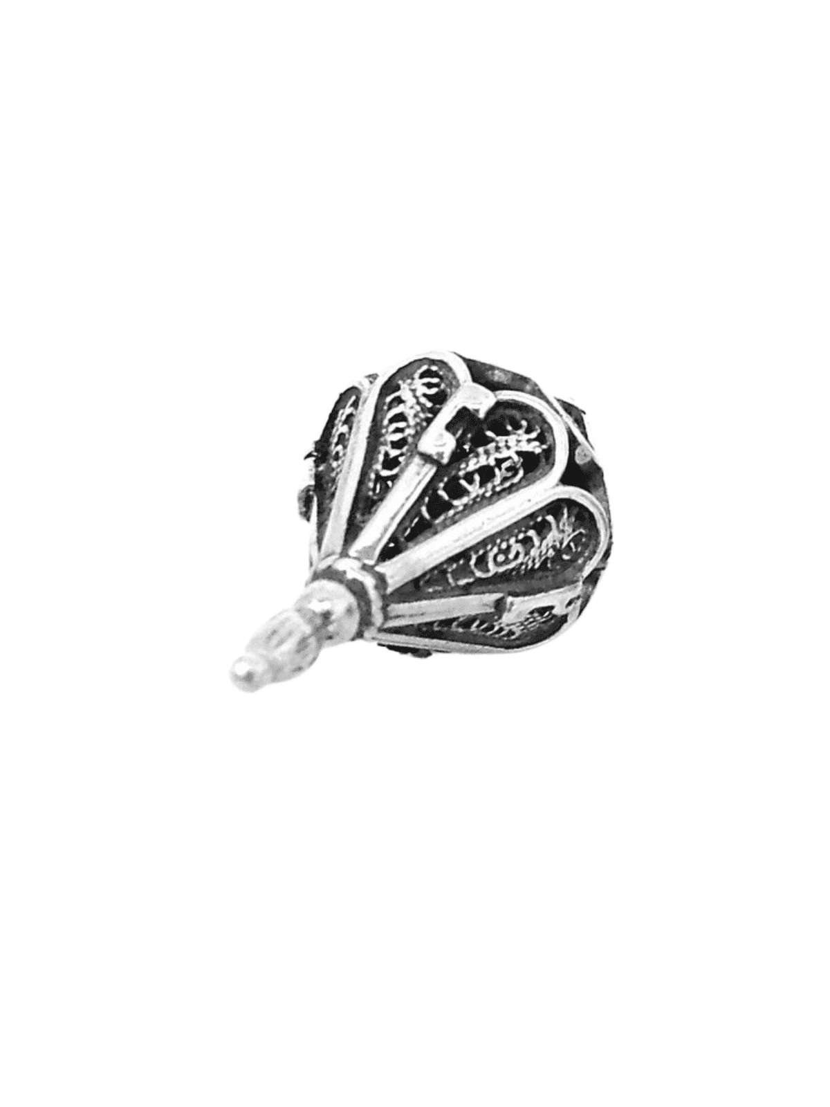 Tiny Cone Shaped Hanukkah Dreidel From Sterling Si , Dreidels , Israel