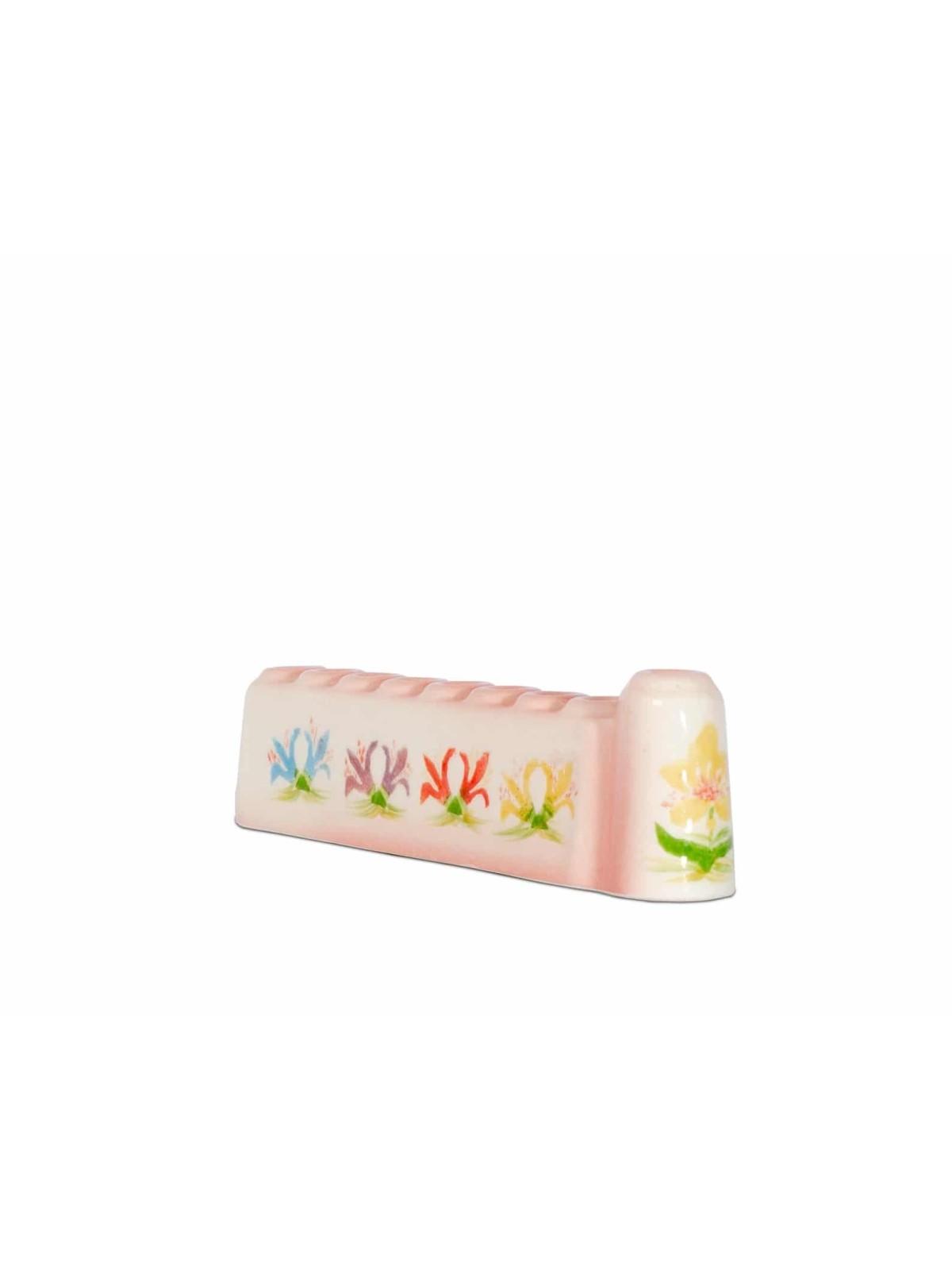 Menorah en céramique de train coloré, cadeaux Tu B'Av, Judaica israélien