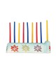 Train Menorah en céramique , Cadeaux Tu B'Av , Judaica israélien