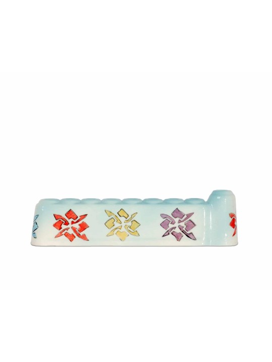 Train Menorah en céramique , Cadeaux Tu B'Av , Judaica israélien