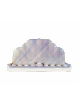 Antique-Style Chanukiah in Purple , Modern Hanukkah Menorahs , Israeli