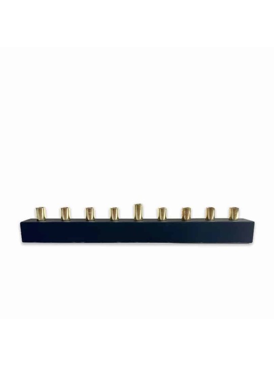 Urban Concrete Menorah With Brass , Modern Hanukkah Menorahs , Israeli