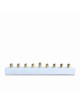 Urban Concrete Menorah With Brass , Modern Hanukkah Menorahs , Israeli