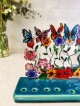 Children Multi Color Modern Flowers and Butterflie , Colorful Hanukkah