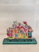 Multicolored Circus Clowns Hanukiah From Ceramic a , Colorful Hanukkah