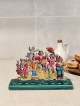 Multicolored Circus Clowns Hanukiah From Ceramic a , Colorful Hanukkah