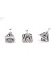 Unique Ancient Filigree Design Silver Triangle Sha , Dreidels , Israel