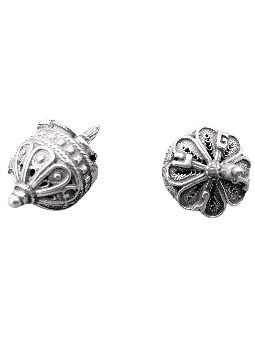 Special Small Handmade Filigree Design Hanukkah Dr , Dreidels , Israel